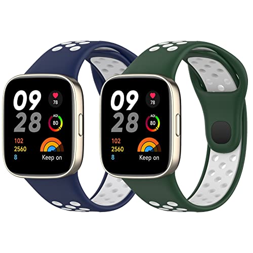 BDIG Kompatibel Für Xiaomi Redmi Watch 3 Armband, Sport Silikon Uhrenarmband Xiaomi Watch 3 Armband Smartwatch Ersatzarmband mit Redmi Watch 3 von BDIG