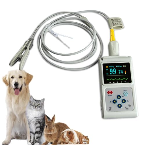 Tragbares Veterinär-Pulsoximeter, Tragbarer Herzfrequenzmonitor Für Haustiere, Mit Wiedergabe- Und Echtzeit-Übertragungsfunktion, Ohr-/Zungen-SpO2-Sensor Für Katzen, Hunde, Hamster, Kaninchen Tragbares Veterinär-Pulsoximeter, Tragbarer Herzfrequenzmonitor Für Haustiere, Mit Wiedergabe- Und Echtzeit-Übertragungsfunktion, Ohr-/Zungen-SpO2-Sensor Für Katzen, Hunde, Hamster, Kaninchen von BDJSN
