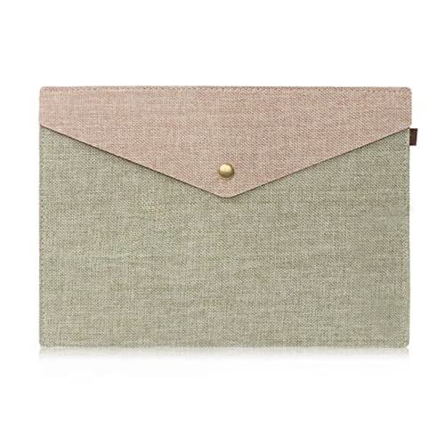 folder， A4/A5 Dokumententasche, Leinen, Filz, Aktentasche, Papierhalter, Aktenordner, einfacher tragbarer Organizer, Studenten, Schreibwaren, 2 Stück(Army Green S) von BDSHGRDH