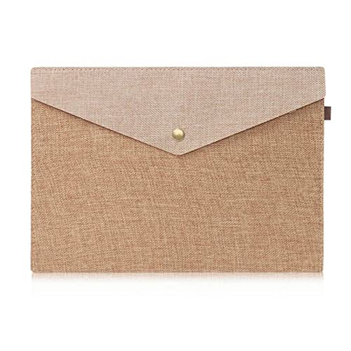 folder， A4/A5 Dokumententasche, Leinen, Filz, Aktentasche, Papierhalter, Aktenordner, einfacher tragbarer Organizer, Studenten, Schreibwaren, 2 Stück(Coffee S) von BDSHGRDH