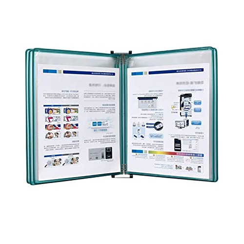 folder， Katalog-Präsentationsständer, mit 5 Präsentationstaschen, Wandmontage-Referenzsystem, 10-Blatt-Universaltaschen, Wand-Display-Ordner(Green) von BDSHGRDH