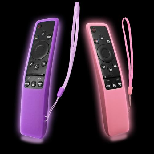 Silikon-Schutzhülle für Samsung TV-Fernbedienung BN59 Serie BN59-01241A BN59-01312A, rutschfeste Fernbedienungshalter, Silikon-Schutzhülle, leuchtendes Lila + leuchtendes Rosa, 2 Stück Silikon-Schutzhülle für Samsung TV-Fernbedienung BN59 Serie BN59-01241A BN59-01312A, rutschfeste Fernbedienungshalter, Silikon-Schutzhülle, leuchtendes Lila + leuchtendes Rosa, 2 Stück von BE Beautiful Earth