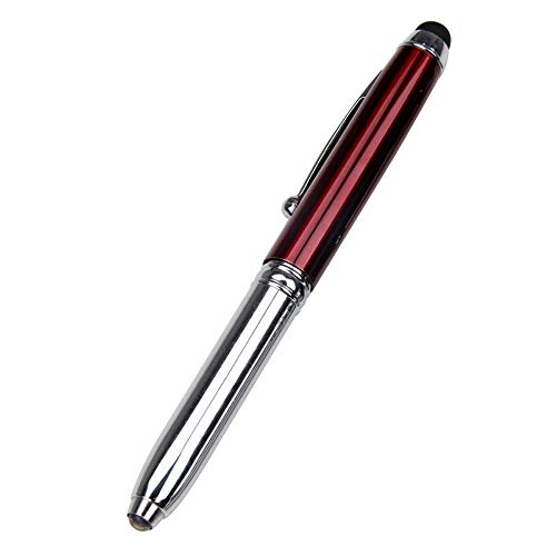 BE-TOOL LED Stift Taschenlampe 3 in 1 Kugelschreiber/Stylus/Licht, Powered Ink Penlight Mit Nachfüllung und Batterien für Nachtschreiben (1 Pack, Rot) BE-TOOL LED Stift Taschenlampe 3 in 1 Kugelschreiber/Stylus/Licht, Powered Ink Penlight Mit Nachfüllung und Batterien für Nachtschreiben (1 Pack, Rot) von BE-TOOL