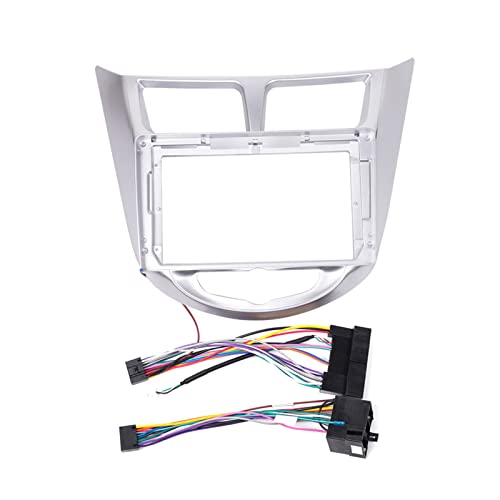Auto-Radio Blende 2 DIN für Hyundai Verna/Accent 2010-2016, 9 inch, Stereo Player Antennen-Adapter Radio-Adapter, Dash Einbauset für Android von BEABAG