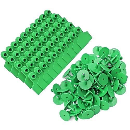 Ohrhörer für Rinder, 100-pcs-Schaf-Ohr-Tags, 2x1, 6 Zoll Wetterresistente TPU-Rinder für Ziegen Schafschweine Schweinekühe Kalb Niatock Ohrhörer für Rinder, 100-pcs-Schaf-Ohr-Tags, 2x1, 6 Zoll Wetterresistente TPU-Rinder für Ziegen Schafschweine Schweinekühe Kalb Niatock von BEAHING