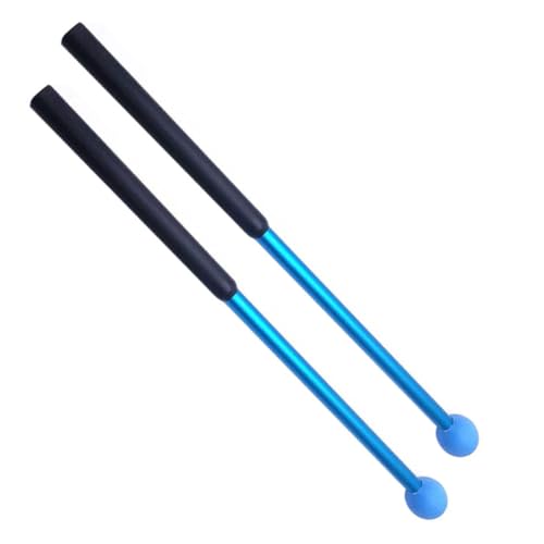 Percussion Mallets Metallgriff Drum Drumsticks Gummi -Kopf Percussion paupani Sticks Blau Percussion MALKETS von BEAHING