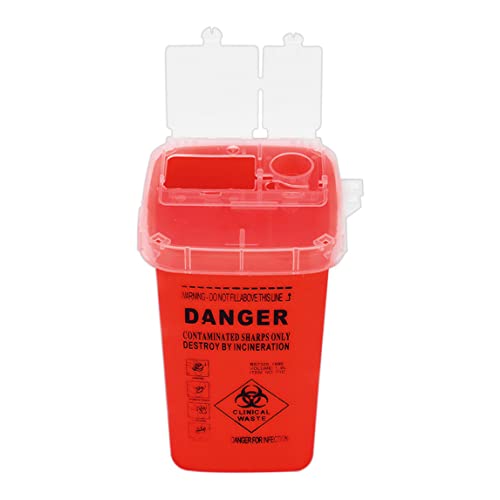 Sharps Bin Plastik Rasierer Entsorgungskoffer Tattoo Piercing Nadeln Abfall Box Behälter gelb, Sharps Entsorgungsbox Sharps Bin Plastik Rasierer Entsorgungskoffer Tattoo Piercing Nadeln Abfall Box Behälter gelb, Sharps Entsorgungsbox von BEAHING