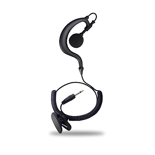 BEALIFE Hören Sie Ohrhörer Klar Headset Zubehör Abspielgerät Funkgeräte Kabelgebundener 3,5 mm Kopfhörer von BEALIFE