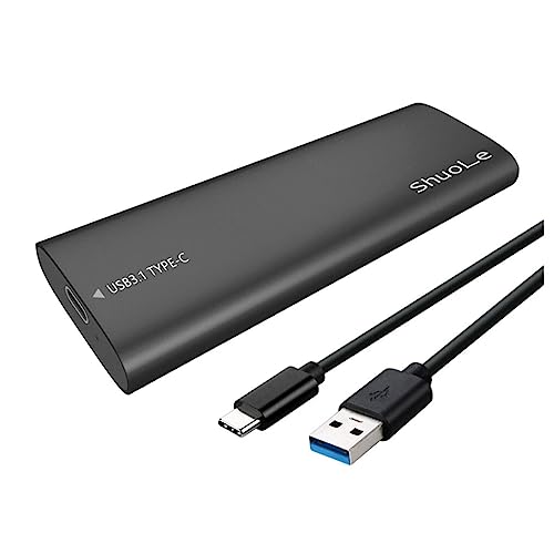 BEALIFE NVME SSD Gehäuse Externes Gehäuse Schnelle Wärmeableitung Hochgeschwindigkeits Flash Laufwerk Tragbarer mobiler Festplattenadapter, SL TP06 CA/Schwarz von BEALIFE