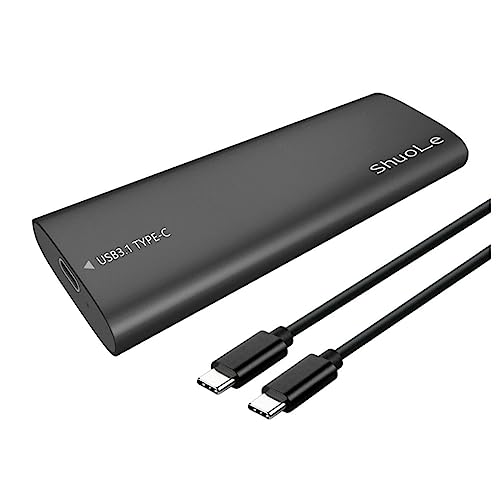 BEALIFE NVME SSD Gehäuse Externes Gehäuse Schnelle Wärmeableitung Hochgeschwindigkeits Flash Laufwerk Tragbarer mobiler Festplattenadapter, SL TP06 CC/Schwarz von BEALIFE