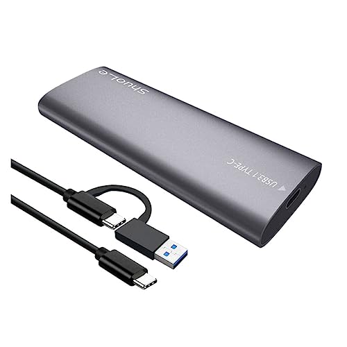 BEALIFE NVME SSD Gehäuse Externes Gehäuse Schnelle Wärmeableitung Hochgeschwindigkeits Flash Laufwerk Tragbarer mobiler Festplattenadapter, SL TP06 CCA/Grau von BEALIFE