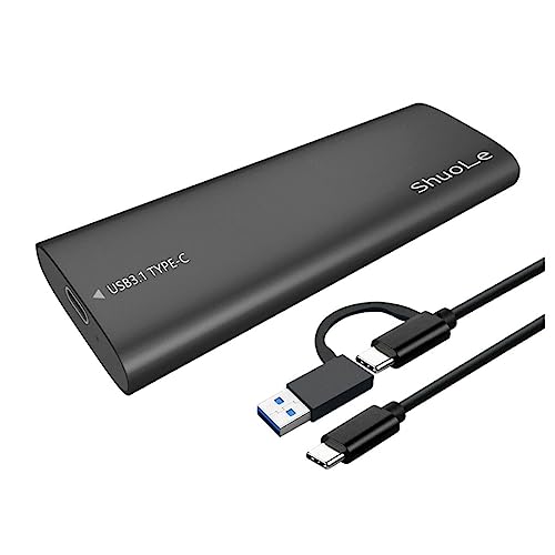 BEALIFE NVME SSD Gehäuse Externes Gehäuse Schnelle Wärmeableitung Hochgeschwindigkeits Flash Laufwerk Tragbarer mobiler Festplattenadapter, SL TP06 CCA/Schwarz von BEALIFE