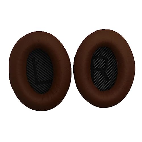 BEALIFE Ohrpolster Kissen Kopfmontierter Kopfhörer Gehörschutz Ohrpolster Atmungsaktiver Schwamm Ersatz für Bose QC35 Kopfhörer, Kaffee+Schwarz von BEALIFE
