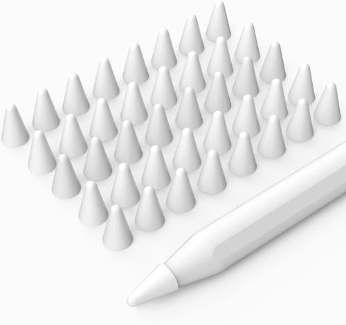 BEAUDOM 40 Stück Silikon-Spitzen, kompatibel mit Apple Pencil 2. Generation, Apple Pencil 1. Generation und Apple Pencil USB-C-Schutzkappen, Weiß BEAUDOM 40 Stück Silikon-Spitzen, kompatibel mit Apple Pencil 2. Generation, Apple Pencil 1. Generation und Apple Pencil USB-C-Schutzkappen, Weiß von BEAUDOM