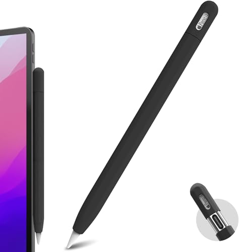 BEAUDOM Silikonhülle für Apple Pencil USB-C Hülle Apple Pencil USB C Anti-Rutsch Case kompatibel mit Apple Pencil USB-C (Schwarz) von BEAUDOM