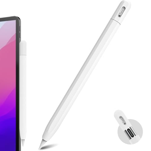 BEAUDOM Silikonhülle für Apple Pencil USB-C Hülle Apple Pencil USB C Anti-Rutsch Case kompatibel mit Apple Pencil USB-C (Weiß) von BEAUDOM