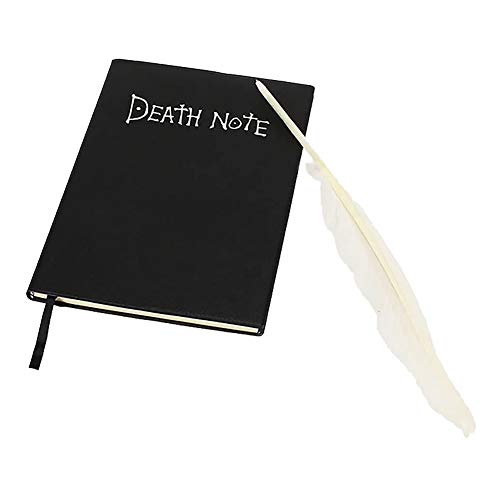 Death Note Notizbuch mit Federstift Mode Anime Thema Death Note Cosplay Notizbuch als Verwendung von Tagebuch Notizbuch zum Geschenke für Jugendlichen von BEAUTYBIGBANG