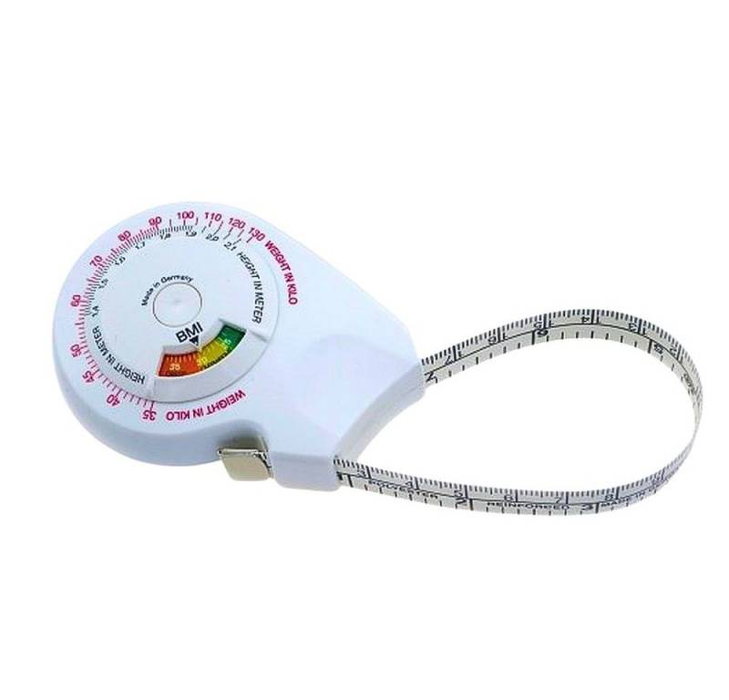 BEAZZ Fitness-Tracker Maßband Körper BMI Bodymass Fitness Bandmaß (Made in Germany, 1-tlg), 170 cm x 1,5 cm, Made in Germany von BEAZZ