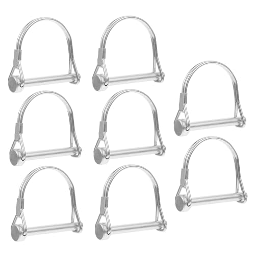 BEBEMOKO 8 Stücke Carbon Stahl Verriegelung 6*50mm Quadrat Feder Schnellspanner Für Anhängerkupplung Und Bauernhof Nutzung von BEBEMOKO