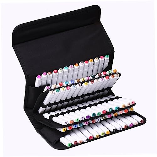 BEBEMOKO Marker Aufbewahrungstasche mit Fächern Robuste Organizer für Büro und Kosmetikbedarf Praktisch für Reisen und Outdoor Aktivitäten Schwarz BEBEMOKO Marker Aufbewahrungstasche mit Fächern Robuste Organizer für Büro und Kosmetikbedarf Praktisch für Reisen und Outdoor Aktivitäten Schwarz von BEBEMOKO