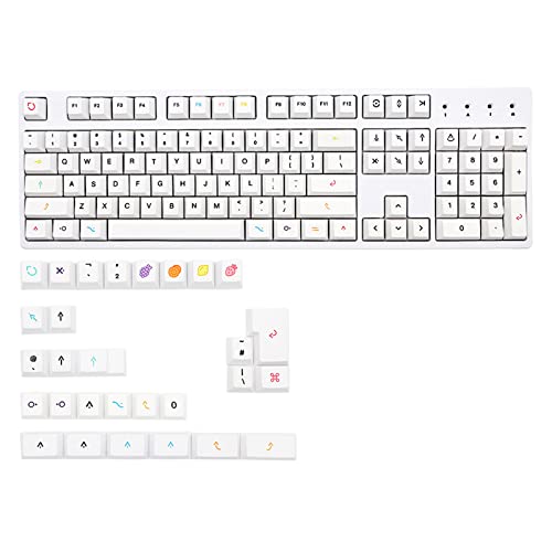 133 Stück PBT Keycap Cherry Profile DYE-SUB Keycap für Cherry MX Switch Mechanische Tastatur GK61 64 NJ68 75 84 Tastenkappen Obst Tastenkappen von BEBIKR