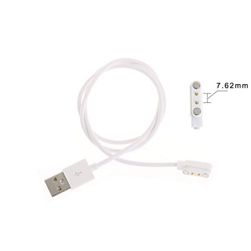 USB-Ladekabel, 2-polig, Entfernungen, 7,62 mm, Netzteilkabel für Smart Watch Smart Armband M4 von BEBIKR
