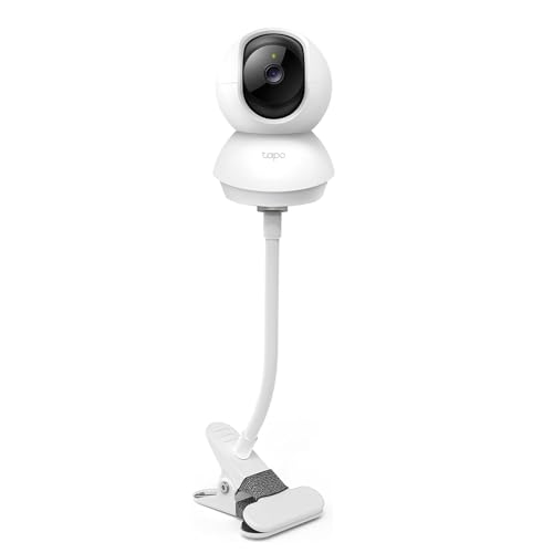 BECEMURU Flexible Drehklemmen-Halterung für Tapo TC70 Innenkamera, Tapo C210/C220/C200 Innenkamera, ohne Bohren, schraubenlos, einfache Installation, 15 cm von BECEMURU