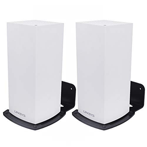 BECEMURU Wandhalterung Ständerhalter Stabilität Aluminiumlegierung Wandhalterung Schutzhalter Ständer Router Schutz für Linksys MX5300 WiFi 6 Mesh System Router (2 Pack) von BECEMURU