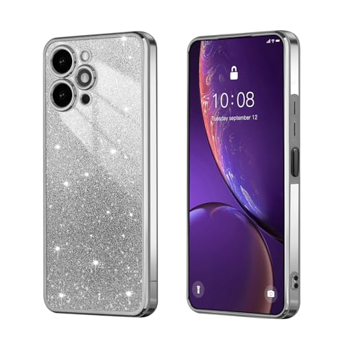 BEEJTUNY Handyhülle für Xiaomi Redmi 12 4G, Weiche und Schöne Hülle mit Glitzeraufkleber, Transparente Bumper Schutzhülle, Stilvolle Stoßfeste Hülle. Schwarz BEEJTUNY Handyhülle für Xiaomi Redmi 12 4G, Weiche und Schöne Hülle mit Glitzeraufkleber, Transparente Bumper Schutzhülle, Stilvolle Stoßfeste Hülle. Schwarz von BEEJTUNY