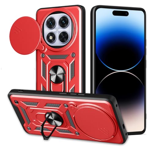 BEEJTUNY Handyhülle für Xiaomi Redmi Note 14 Pro 4G, Hülle Stoßfeste Bumper mit Objektiv Cover, Schutzhülle mit 360°Ringständer. Cover Case mit Magnetisch Ring. Rot BEEJTUNY Handyhülle für Xiaomi Redmi Note 14 Pro 4G, Hülle Stoßfeste Bumper mit Objektiv Cover, Schutzhülle mit 360°Ringständer. Cover Case mit Magnetisch Ring. Rot von BEEJTUNY