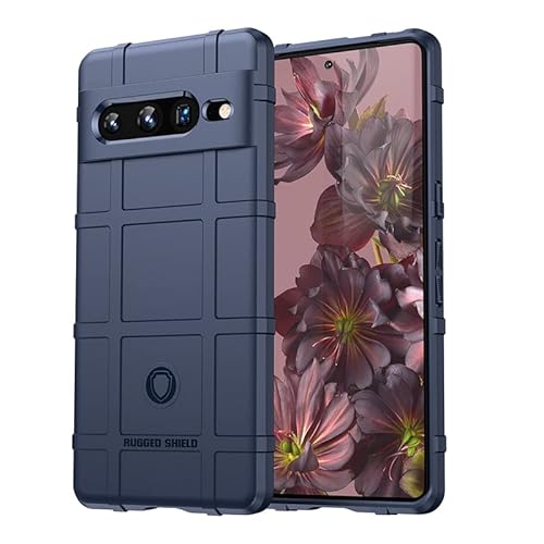 BEEJTUNY Hülle für Google Pixel 7 Pro Case, Stoßfeste TPU Schutzhülle mit Rutschfester Textur, Modische Anti-Fingerabdruck Mattierte Handyhülle.Blau von BEEJTUNY