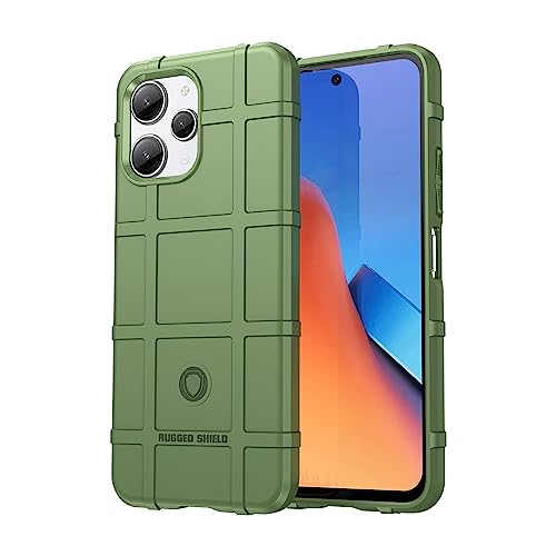 BEEJTUNY Hülle für Xiaomi Redmi 12 4G/5G/Note 12R/Poco M6 Pro Case, Stoßfeste TPU Schutzhülle mit Rutschfester Textur, Modische Anti-Fingerabdruck Mattierte Handyhülle.Grün von BEEJTUNY