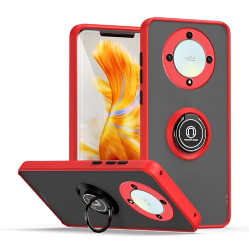 BEEJTUNY Schutzhülle für Honor X9B/Magic 6 Lite(Magic6 Lite mit Ring, TPU+PC Handyhülle mit 360° Magnetring Ständer, Stoßfester Bumper Hülle und Robuster Cover Case. Rot BEEJTUNY Schutzhülle für Honor X9B/Magic 6 Lite(Magic6 Lite mit Ring, TPU+PC Handyhülle mit 360° Magnetring Ständer, Stoßfester Bumper Hülle und Robuster Cover Case. Rot von BEEJTUNY