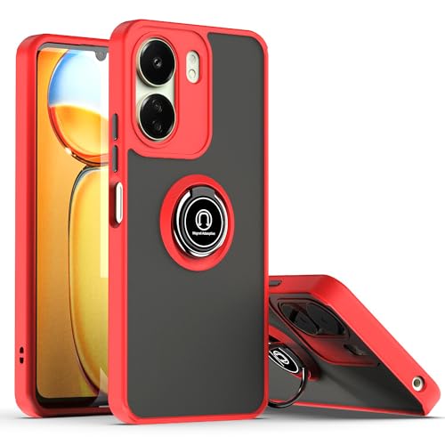 BEEJTUNY Schutzhülle für Xiaomi Redmi 13C 4G mit Ring, TPU+PC Handyhülle mit 360° Magnetring Ständer, Stoßfester Bumper Hülle und Robuster Cover Case. Rot BEEJTUNY Schutzhülle für Xiaomi Redmi 13C 4G mit Ring, TPU+PC Handyhülle mit 360° Magnetring Ständer, Stoßfester Bumper Hülle und Robuster Cover Case. Rot von BEEJTUNY