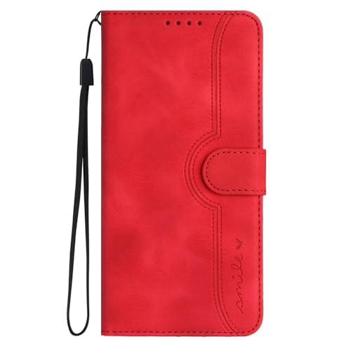 BEENTRYS PU Leder Handyhülle für Huawei P50 Pro Klapphülle,Smile Handytasche Kartenfach Standfunktion Kickstand Brieftasche Magnetisch Flip Case Stoßfest Schutzhülle-Rot BEENTRYS PU Leder Handyhülle für Huawei P50 Pro Klapphülle,Smile Handytasche Kartenfach Standfunktion Kickstand Brieftasche Magnetisch Flip Case Stoßfest Schutzhülle-Rot von BEENTRYS