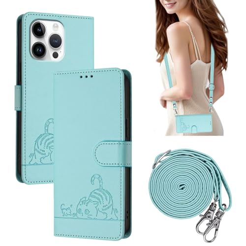 BEENTRYS PU Leder Handyhülle für OnePlus 11 Klapphülle,Katzenmuster Kartenfach Brieftaschen Standfunktion RFID Blockierung Magnetverschluss Flip Case Stoßfeste Schutzhülle-Mint BEENTRYS PU Leder Handyhülle für OnePlus 11 Klapphülle,Katzenmuster Kartenfach Brieftaschen Standfunktion RFID Blockierung Magnetverschluss Flip Case Stoßfeste Schutzhülle-Mint von BEENTRYS