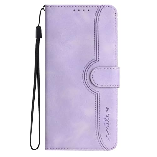 BEENTRYS PU Leder Handyhülle für TCL 60R Klapphülle,Smile Handytasche Kartenfach Standfunktion Kickstand Brieftasche Magnetisch Flip Case Stoßfest Schutzhülle-Lila BEENTRYS PU Leder Handyhülle für TCL 60R Klapphülle,Smile Handytasche Kartenfach Standfunktion Kickstand Brieftasche Magnetisch Flip Case Stoßfest Schutzhülle-Lila von BEENTRYS