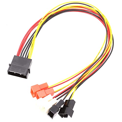 BEEOFICEPENG Anschluss Adapter Stromversorgung Lüfter 4 Pin Molex auf 3 Pin Kühllüfter 12 V 7 V 5 V BEEOFICEPENG Anschluss Adapter Stromversorgung Lüfter 4 Pin Molex auf 3 Pin Kühllüfter 12 V 7 V 5 V von BEEOFICEPENG