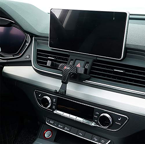 BEERTE Handyhalterung passend für Audi Q5 2018–2023, Audi SQ5 2018–2023, verstellbare Lüftungsschlitze, Auto-Armaturenbrett, Handyhalterung, Kohlefaser-Muster, Handyhalterung, passend für jedes Zoll von BEERTE