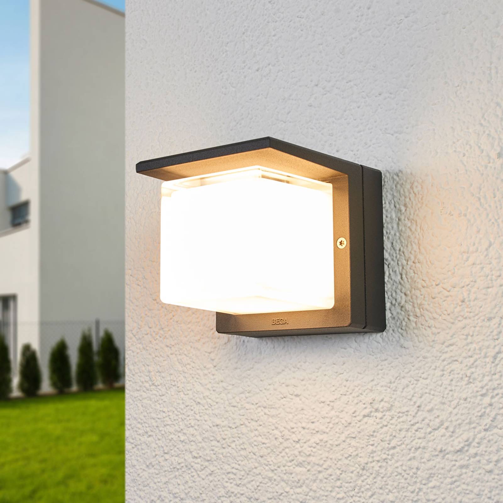 BEGA 33327K3 LED-Außenwandleuchte grafit 3.000K von BEGA