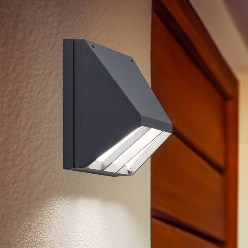BEGA LED-Außenwandlampe 22256, grafit CCT IP65 DALI von BEGA