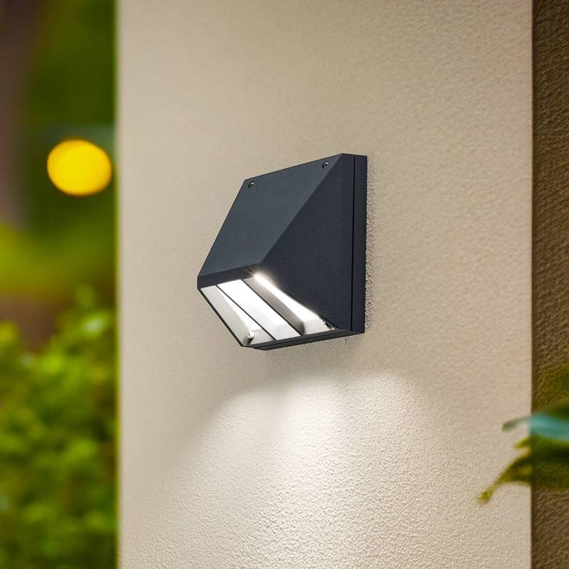 BEGA LED-Außenwandleuchte 22292 K3 on/off, grafit, Aluguss von BEGA