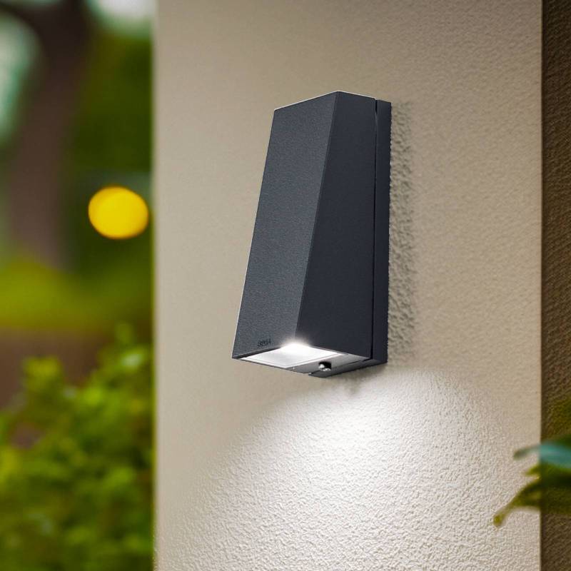 BEGA LED-Außenwandleuchte 33513 K4, 4.000 K, grafit, Aluguss von BEGA