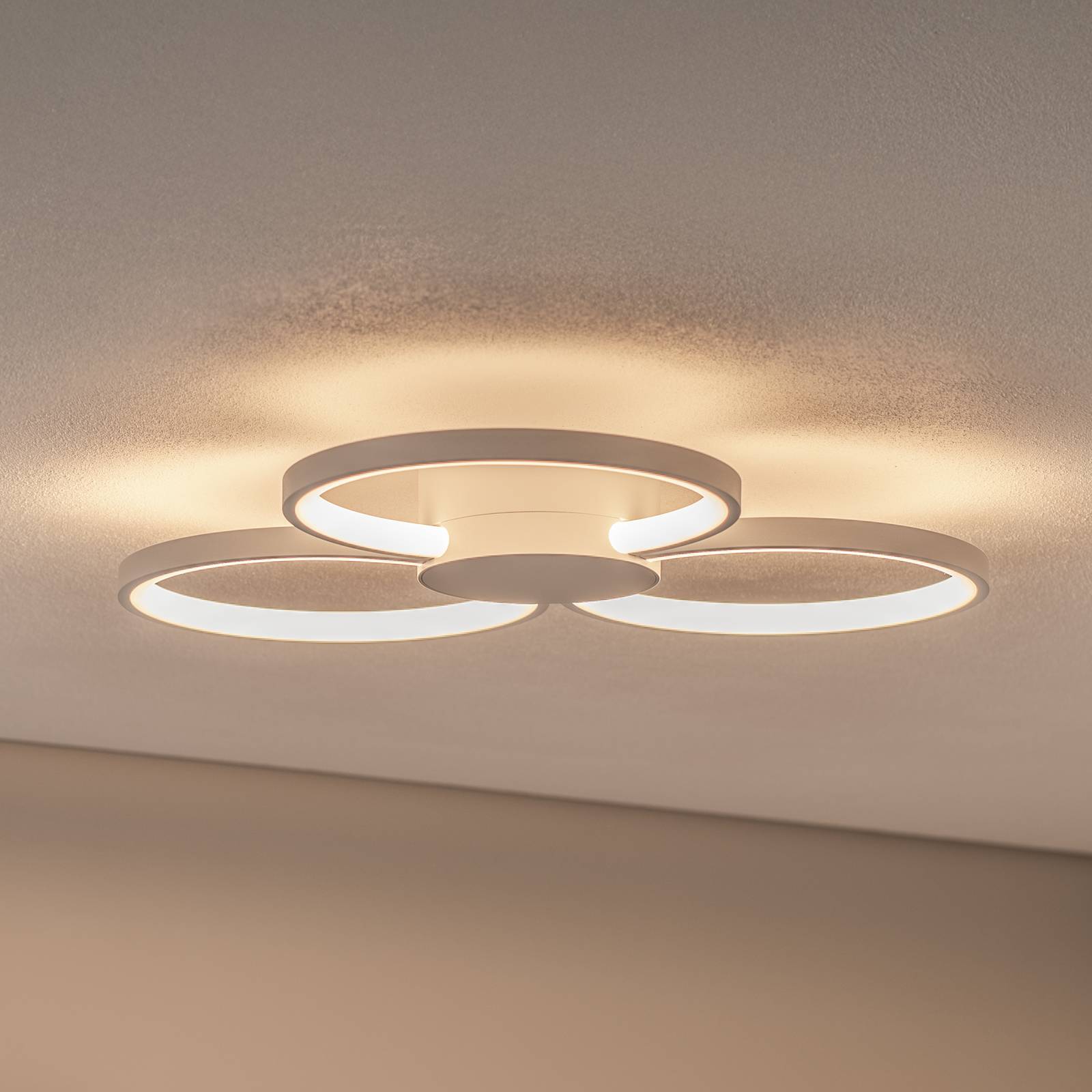 BEGA LED-Deckenleuchte 51299.1, samtweiß, Metall, DALI BEGA LED-Deckenleuchte 51299.1, samtweiß, Metall, DALI von BEGA