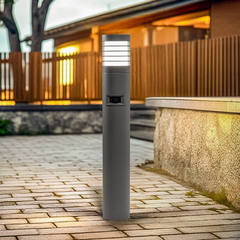 BEGA LED-Wegeleuchte 85061AK3, grau, 3.000 K, Aluguss von BEGA