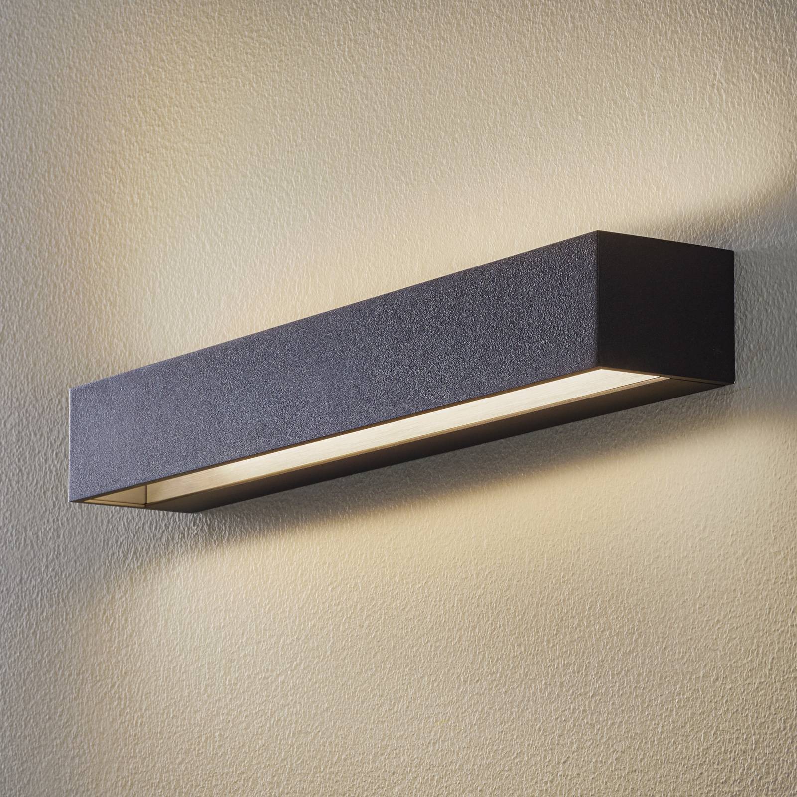 BEGA Studio Line Wandlampe breit schwarz/alu 50cm BEGA Studio Line Wandlampe breit schwarz/alu 50cm von BEGA