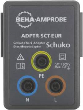 Beha Amprobe Adapter ADPTR-SCT-EUR Steckdosenprüfadapter ADPTR-SCT-EUR, 4854899 (4854899) von BEHA