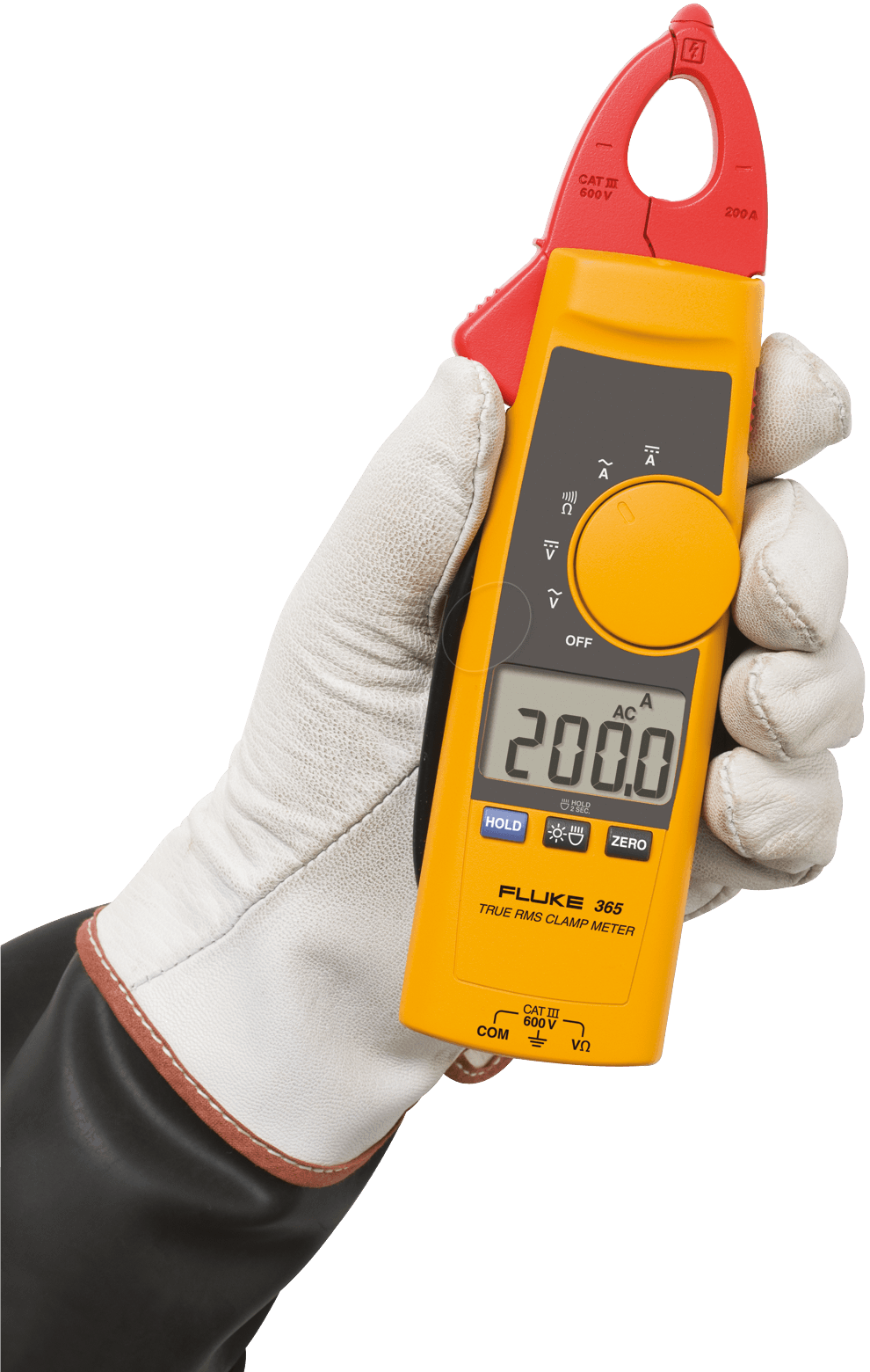 Fluke 365 - CAT III 600V - 275 g - Schwarz - Rot - Gelb (3790607) von BEHA