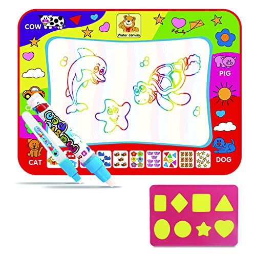 1 Kinder-Notizblock und 1 kleiner gelber Stempel; Kritzelzeichnungen, Lernspielzeug, bunte Aquarell-Notizblöcke für Kleinkinder, Jungen, Mädchen von BEIIEB