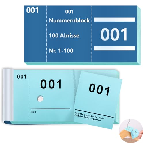 Doppelnummern 1-100 Nummern Zahlen 5X10cm Nummernblock Nummernblöcke Tombola Garderobenmarken Lochstanzung Lose Tombola Nummerierte Abrisse Doppelnummernblock Blau Doppelnummern 1-100 Nummern Zahlen 5X10cm Nummernblock Nummernblöcke Tombola Garderobenmarken Lochstanzung Lose Tombola Nummerierte Abrisse Doppelnummernblock Blau von BEIMEIII